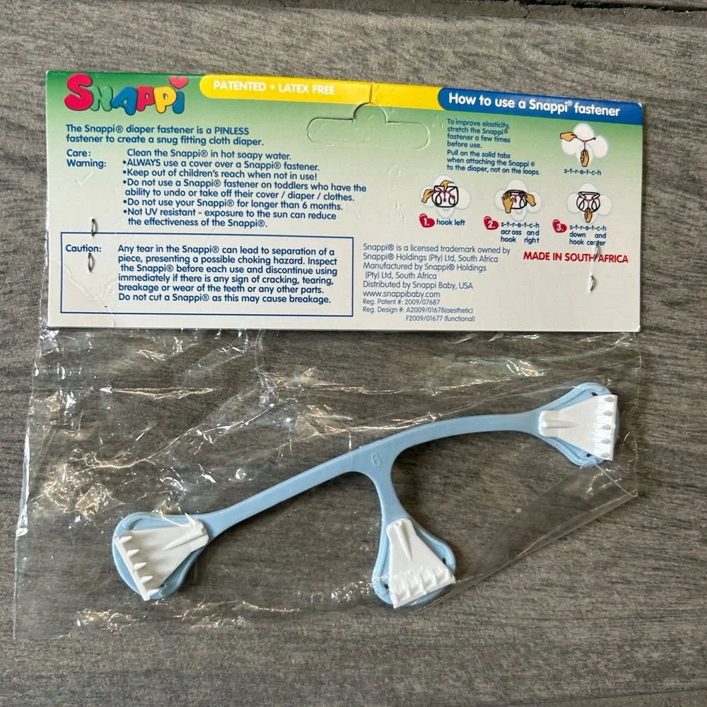 NWT Snappi cloth diaper fastener baby accessory cloth diapering closure hook pin